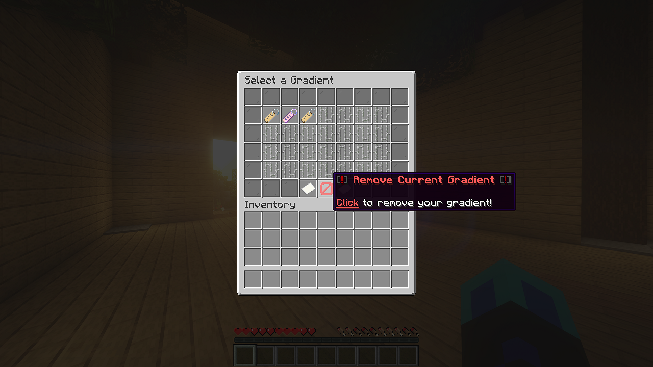 Remove gradient interface