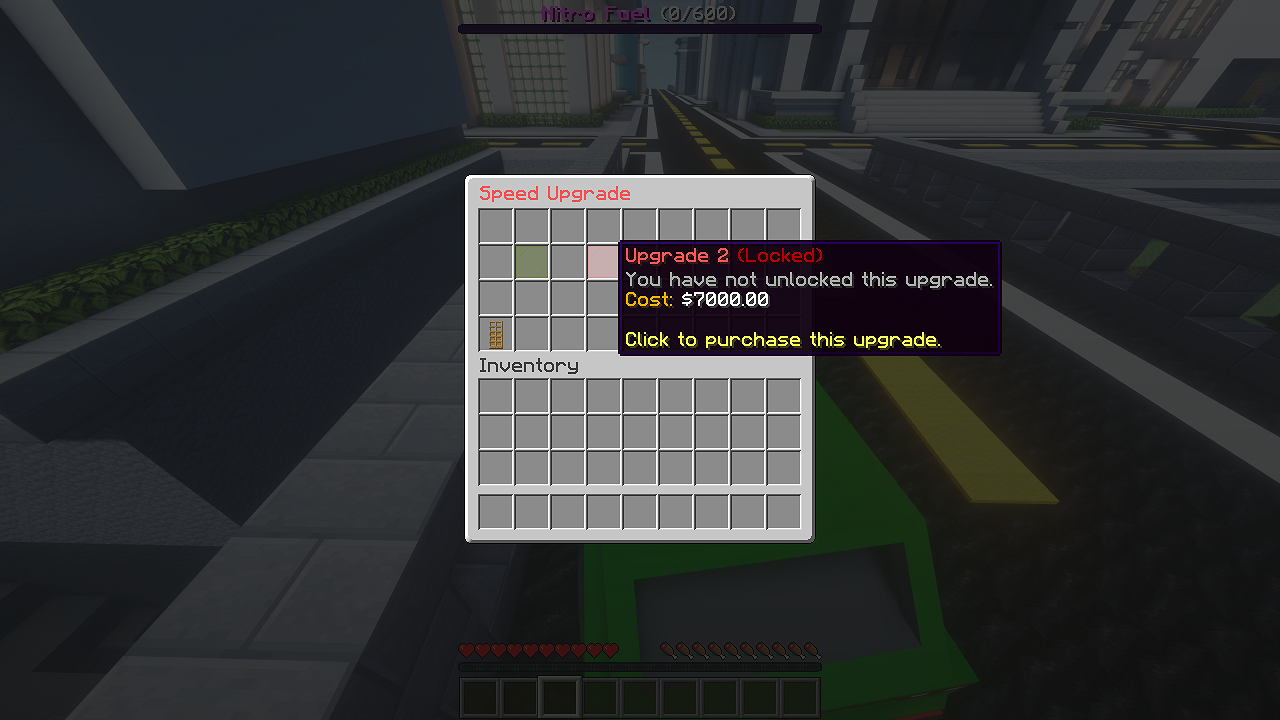 Speed upgrade GUI